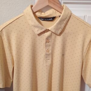 Travis Mathew Yellow Golf Polo